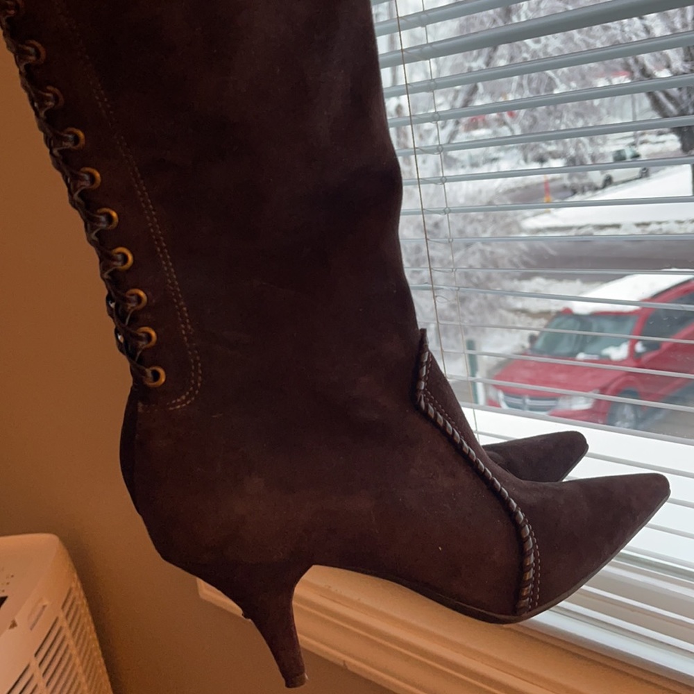 Gianni Bini Pointed Toe Suede Boots